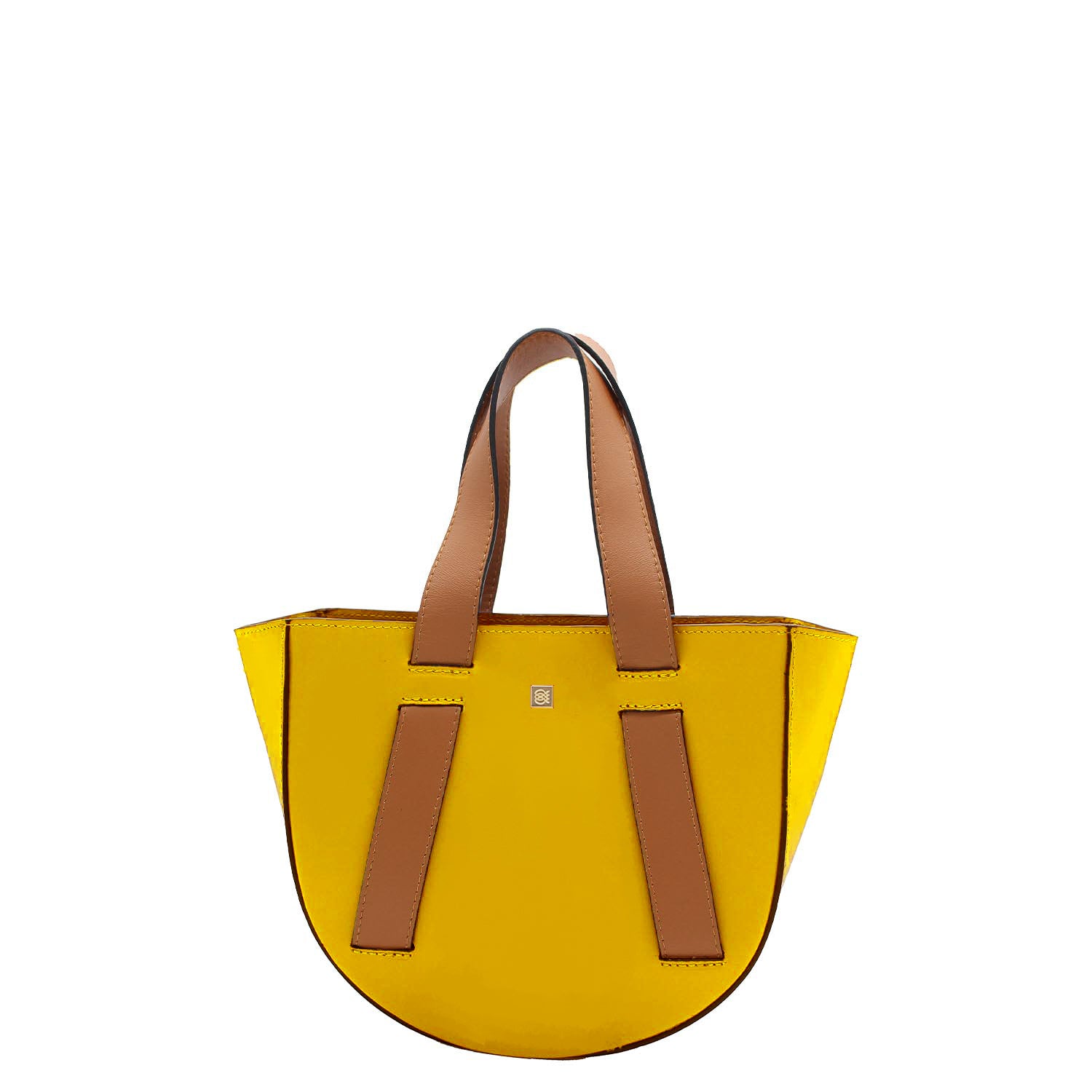 Burlington Small Handbag Purse Made in Italy Camel Color Crossbody